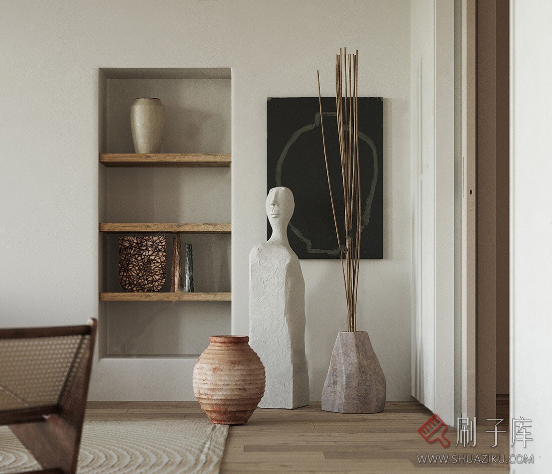 图片[4]-SU侘寂风装饰品模型（带材质贴图）-刷子库