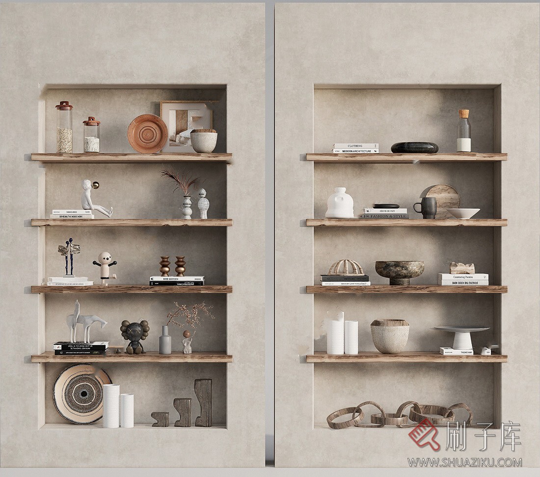 图片[5]-SU侘寂风装饰品模型（带材质贴图）-刷子库