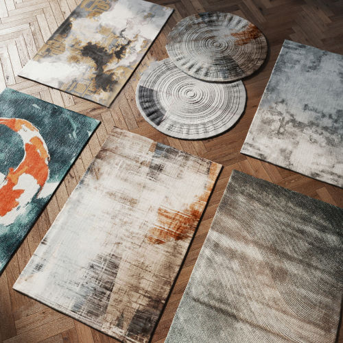 SU布艺地毯模型-刷子库