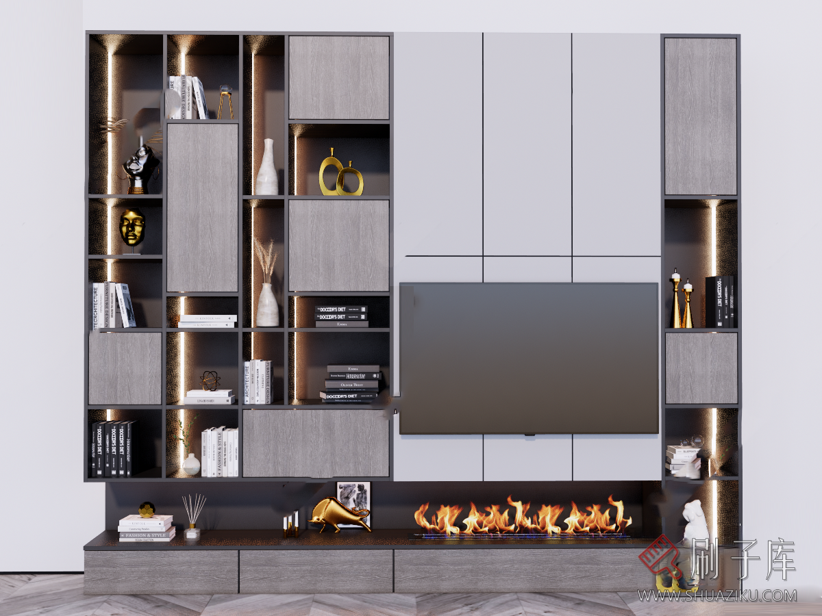 图片[3]-SU电视墙模型-刷子库