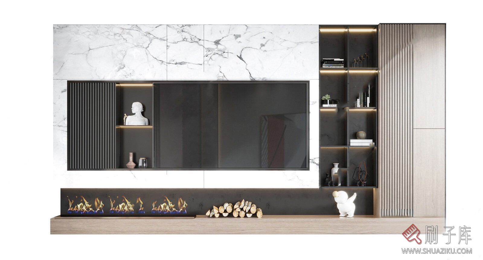 图片[9]-SU电视墙模型-刷子库