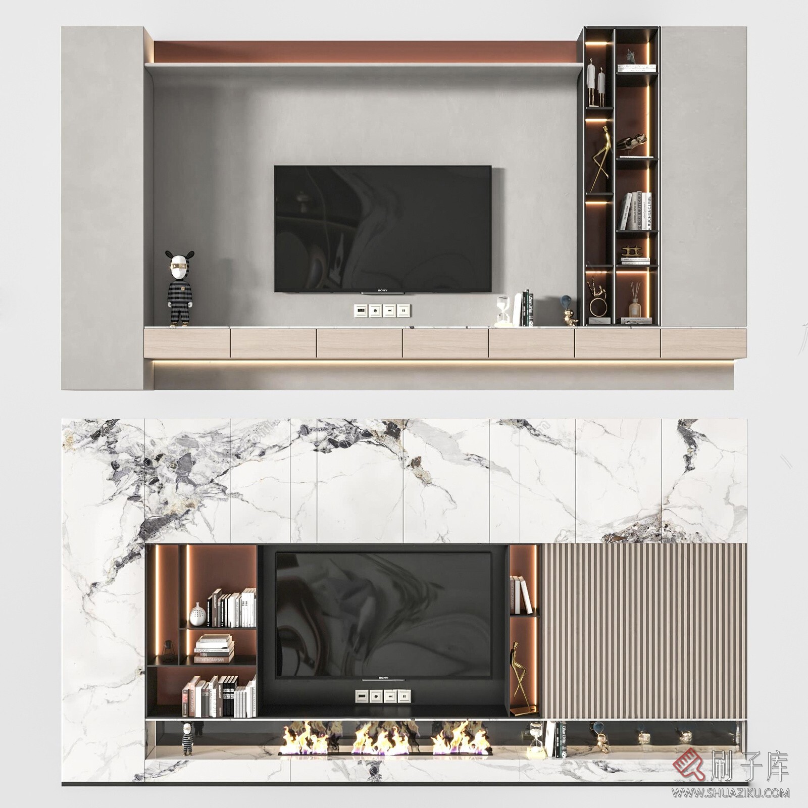 图片[11]-SU电视墙模型-刷子库