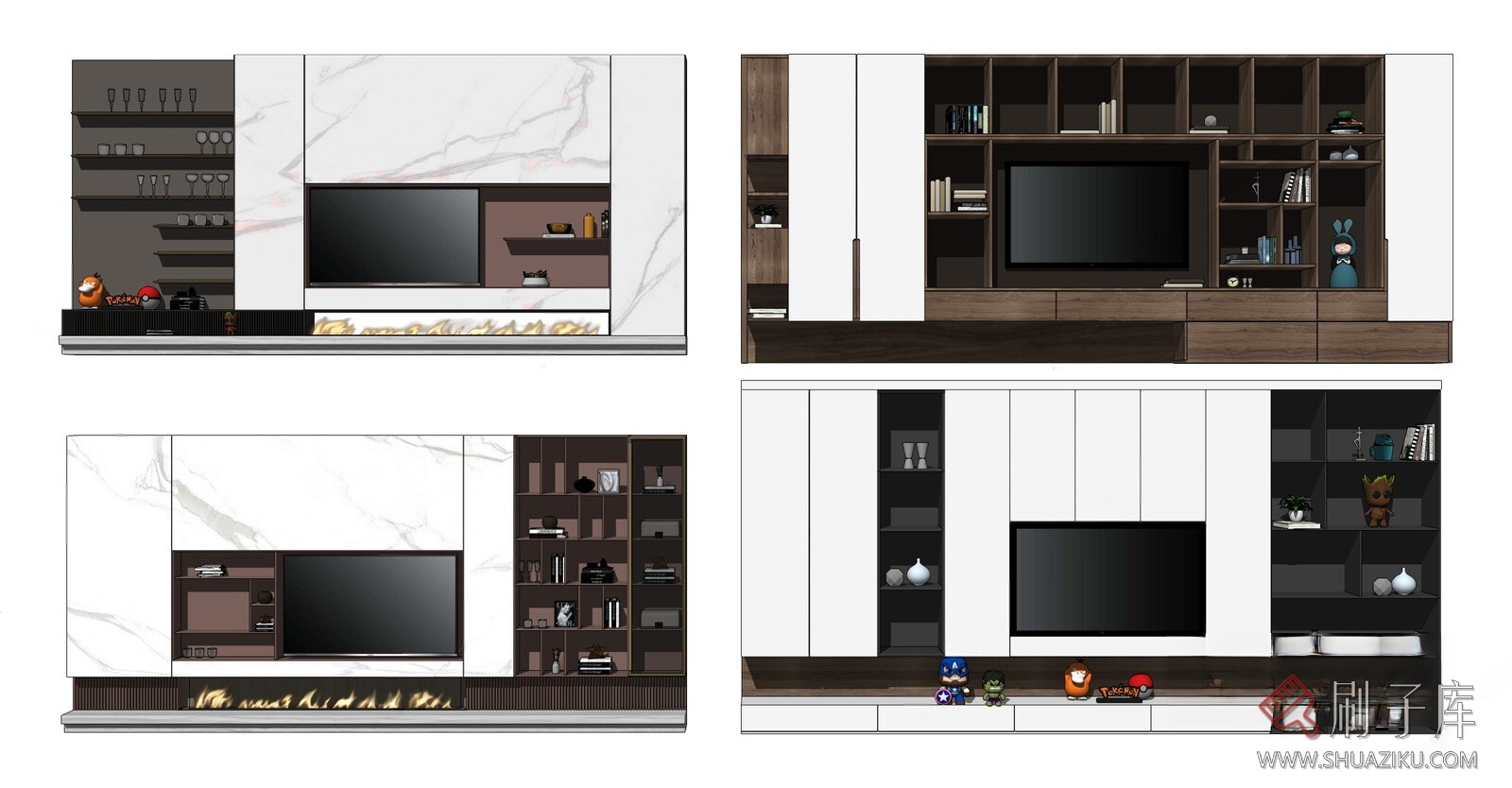 图片[14]-SU电视墙模型-刷子库