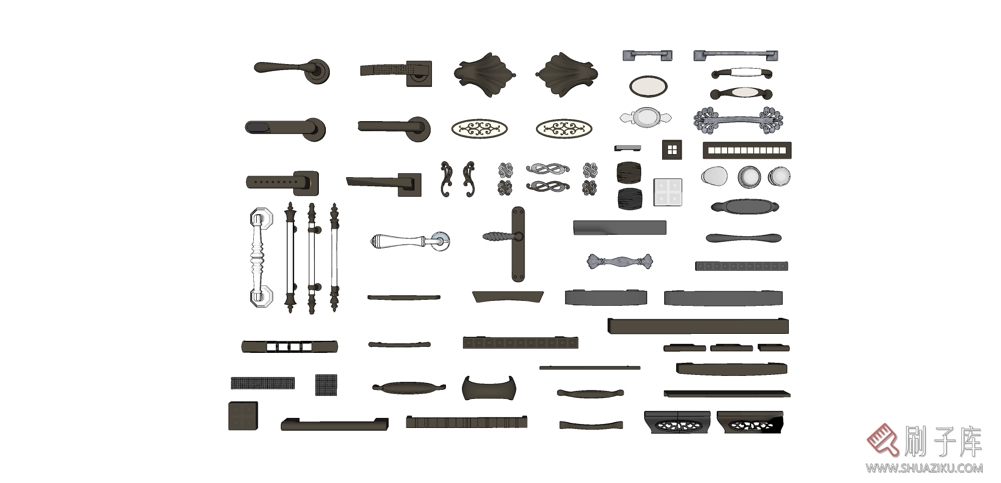 图片[8]-门锁门把手SU模型-刷子库