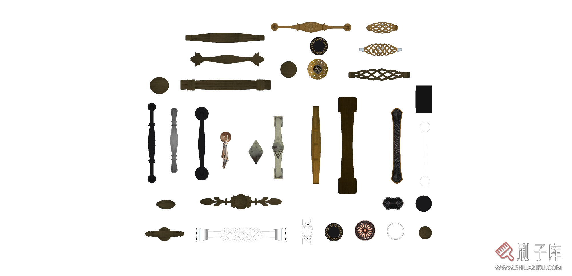 图片[11]-门锁门把手SU模型-刷子库