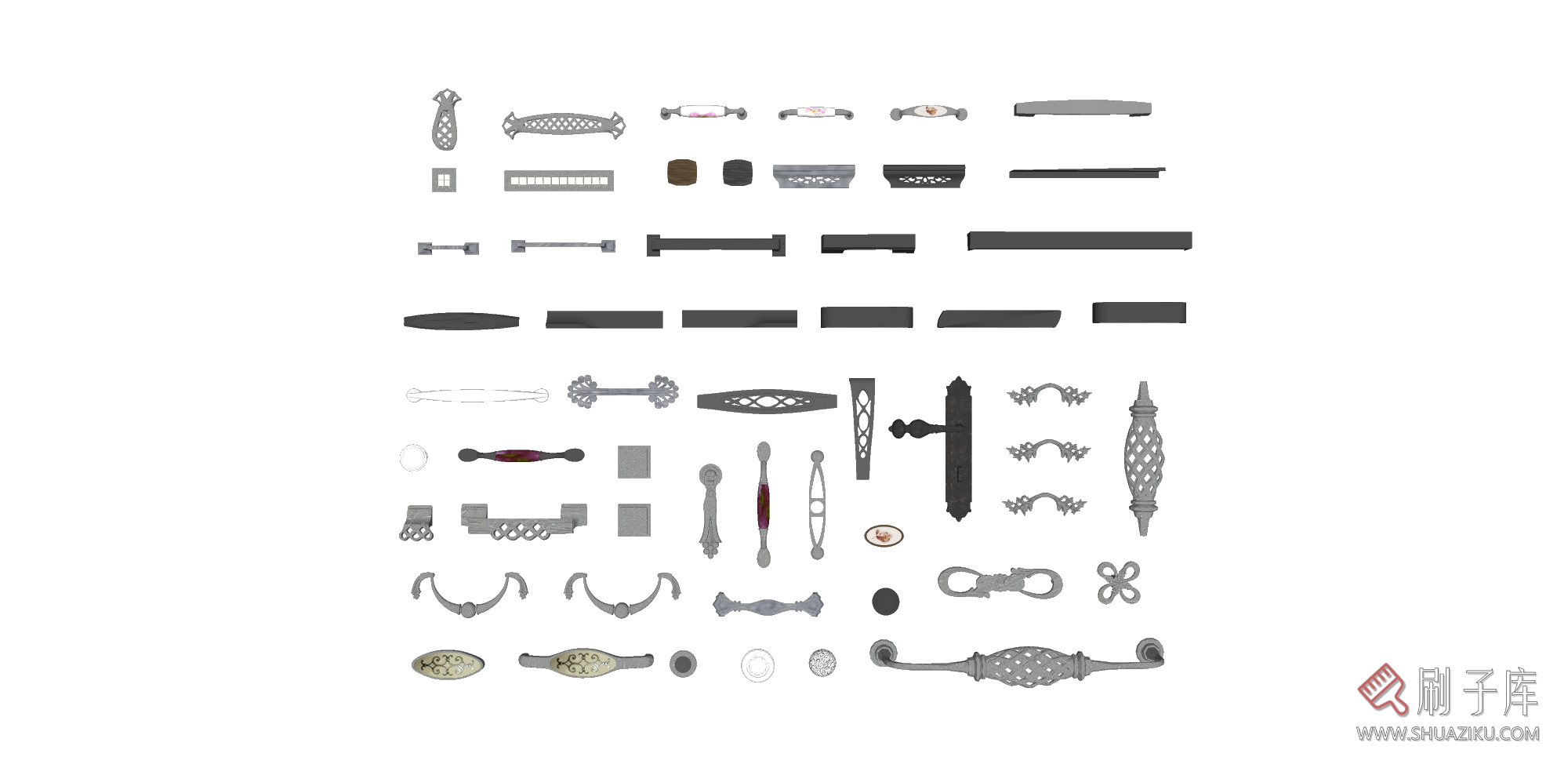 图片[13]-门锁门把手SU模型-刷子库