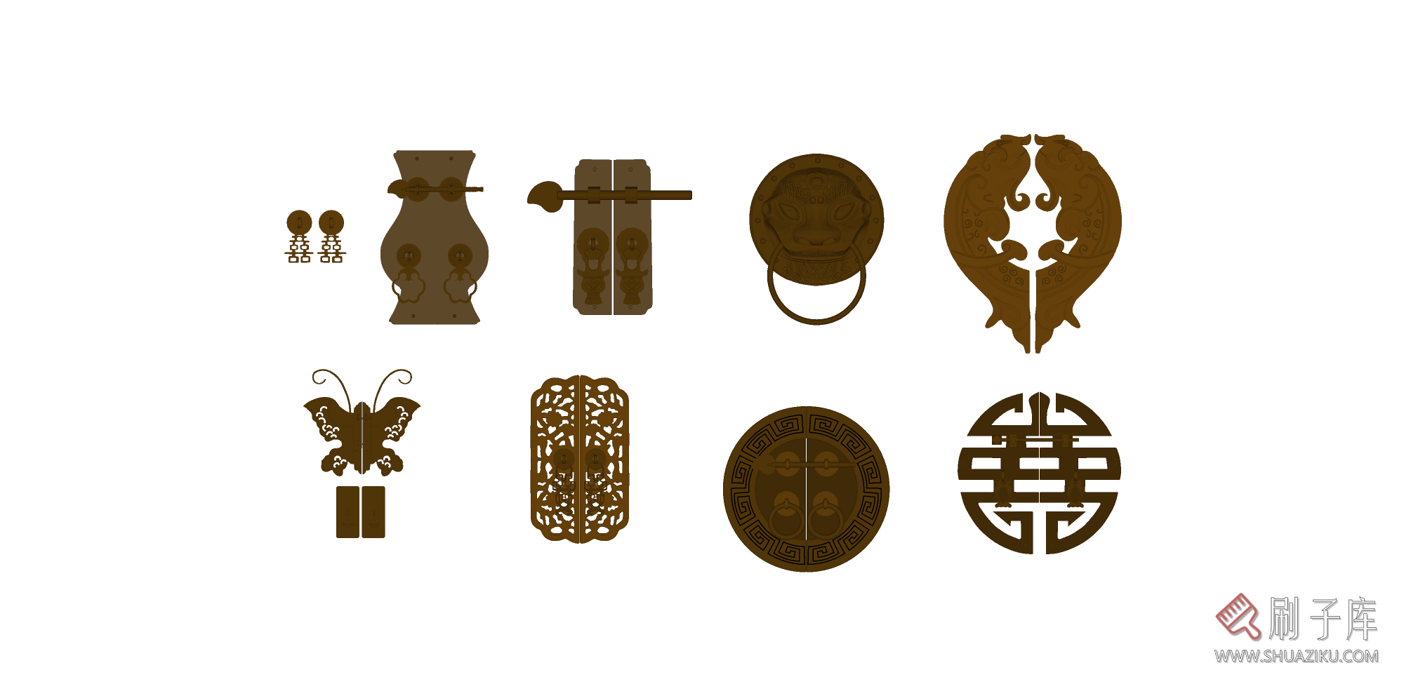 图片[14]-门锁门把手SU模型-刷子库