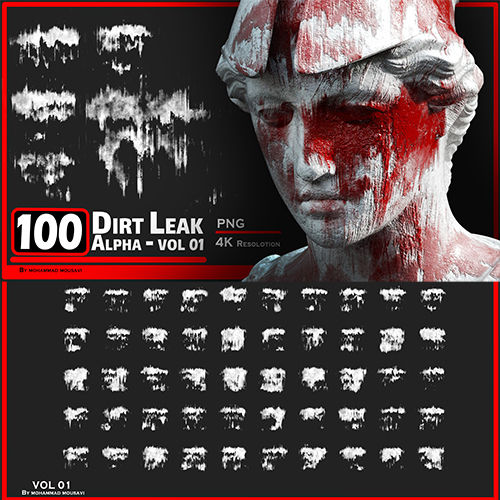 100张污迹泄露破旧图片素材-刷子库