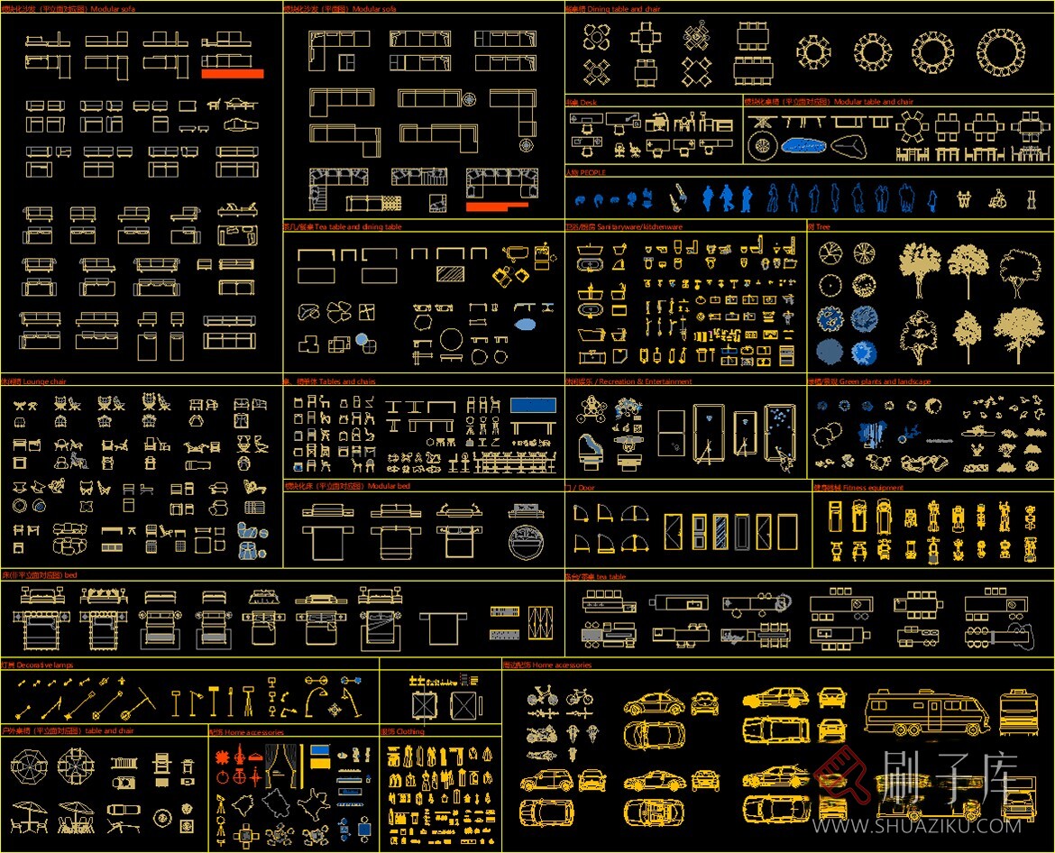 图片[4]-2023新款家具CAD动态图库-刷子库