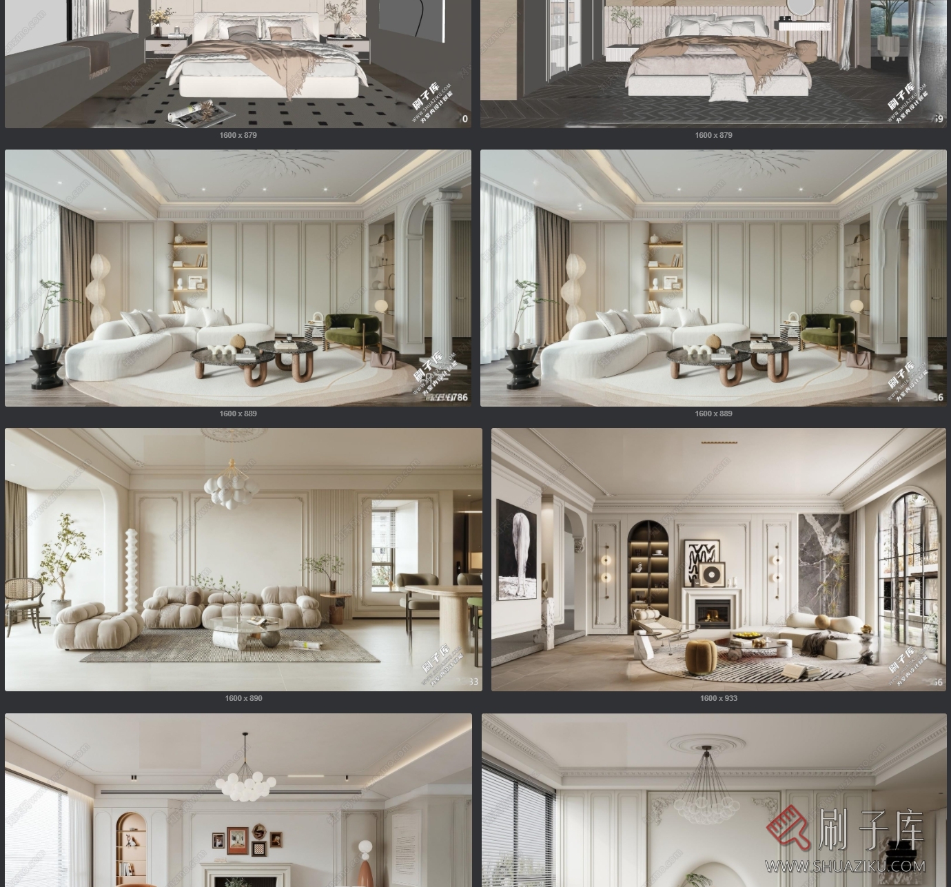 图片[4]-法式家装草图大师室内设计SU模型库-刷子库