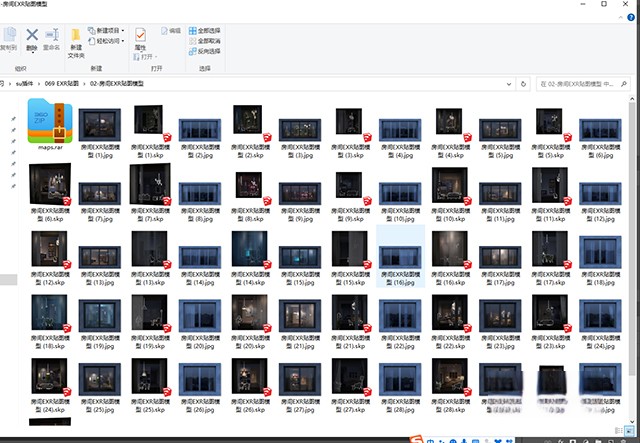 图片[4]-室内透视EXR透视贴图环境模型合集日景、夜景共90套-刷子库