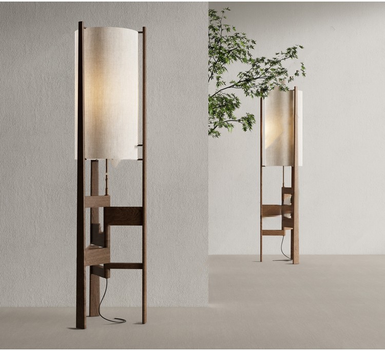 图片[1]-落地灯台灯SU模型库现代轻奢侘寂风奶油家装室内日式灯具草图大师-刷子库