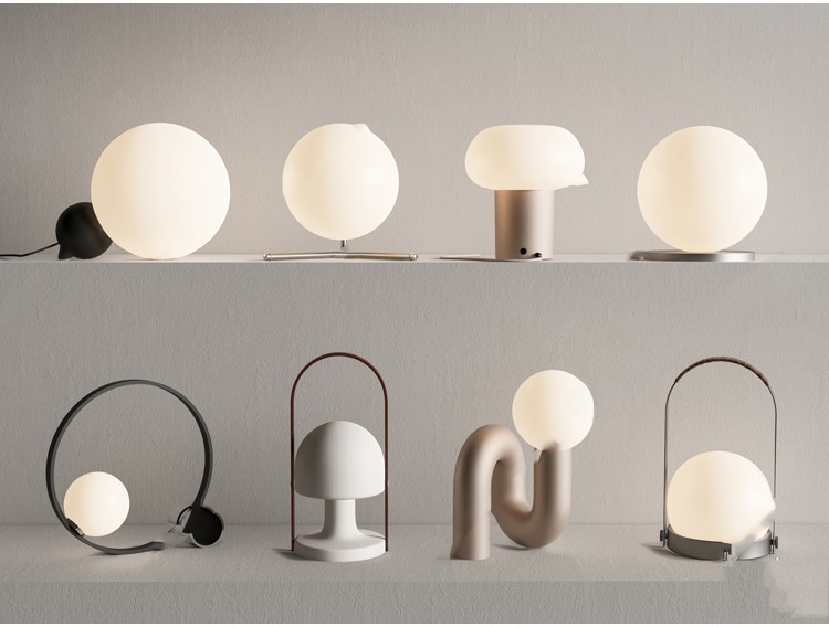 图片[18]-落地灯台灯SU模型库现代轻奢侘寂风奶油家装室内日式灯具草图大师-刷子库