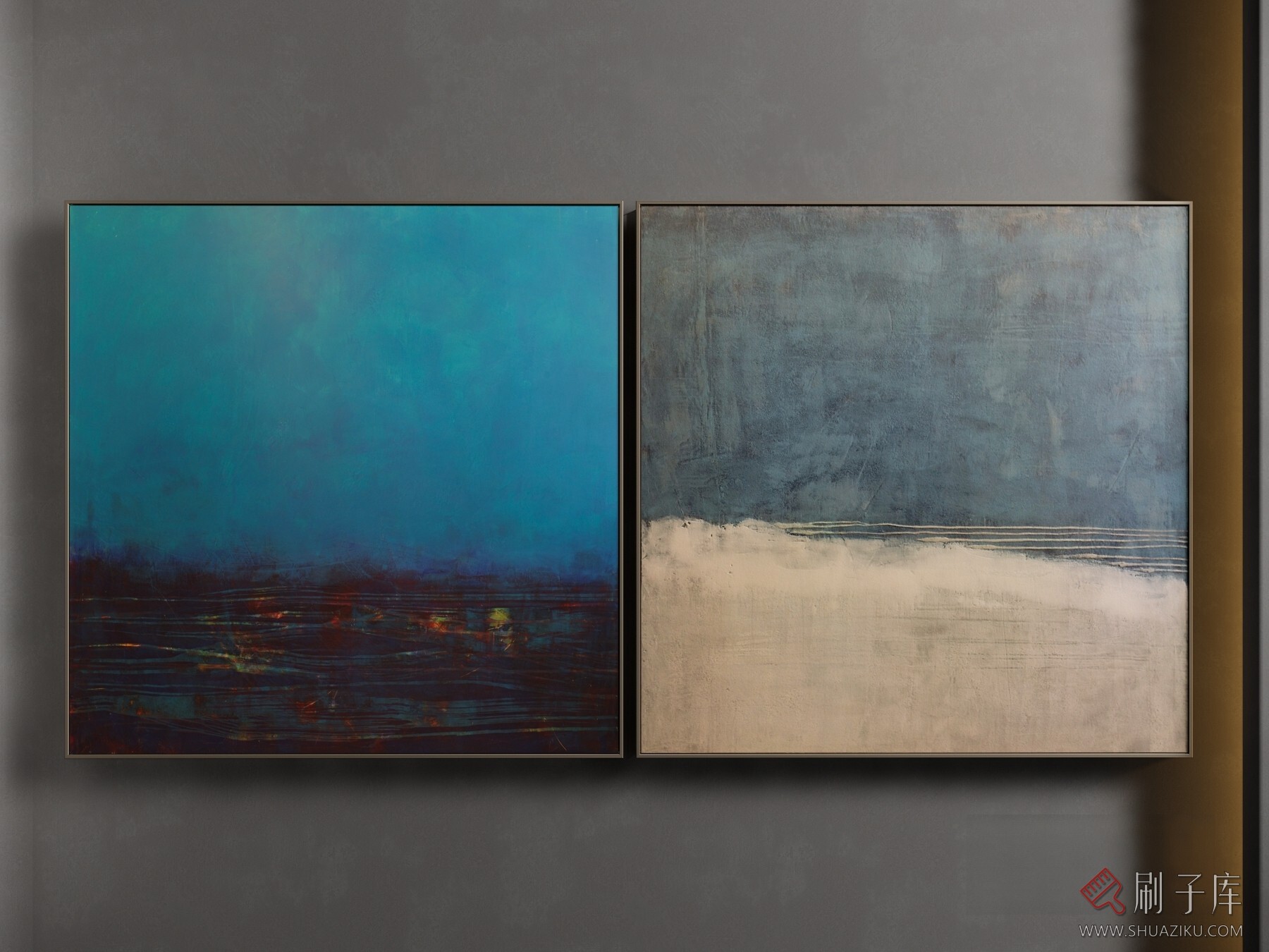 图片[1]-2023草图大师挂画模型Enscape材质-240幅-刷子库