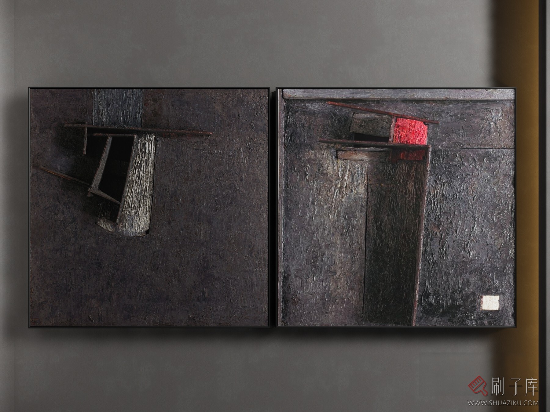 图片[2]-2023草图大师挂画模型Enscape材质-240幅-刷子库