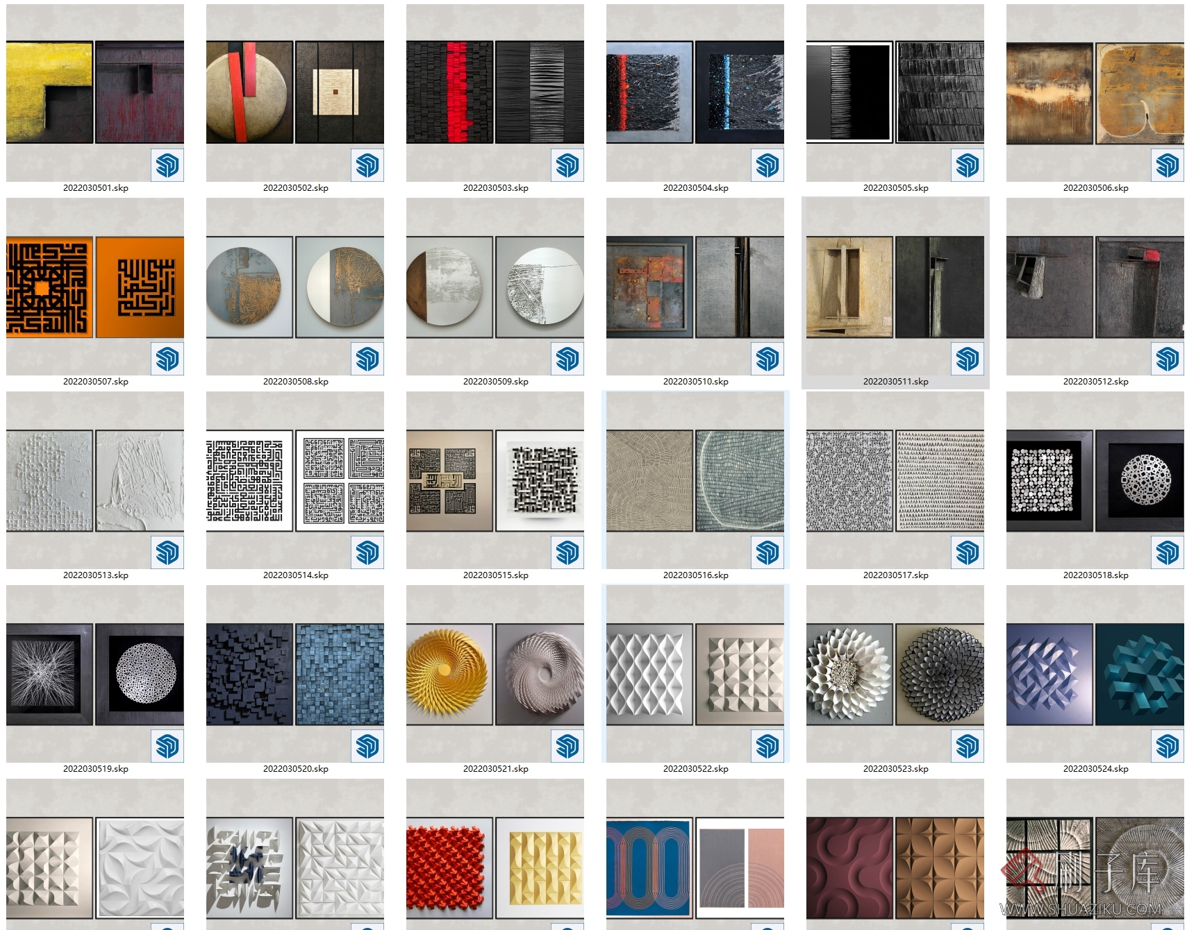 图片[8]-2023草图大师挂画模型Enscape材质-240幅-刷子库