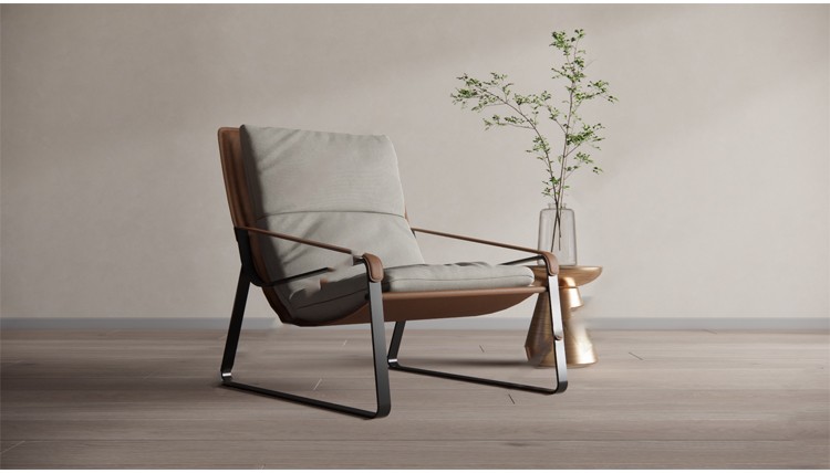 图片[3]-休闲椅客厅家具现代侘寂风单体椅子餐椅家装SU模型草图大师素材库-刷子库