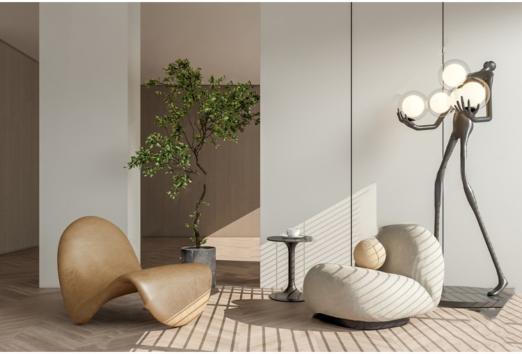 图片[9]-休闲椅客厅家具现代侘寂风单体椅子餐椅家装SU模型草图大师素材库-刷子库