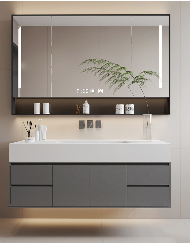 图片[2]-浴室柜子草图大师卫生间洗手台盆镜子卫浴现代奶油单体家装su模型-刷子库