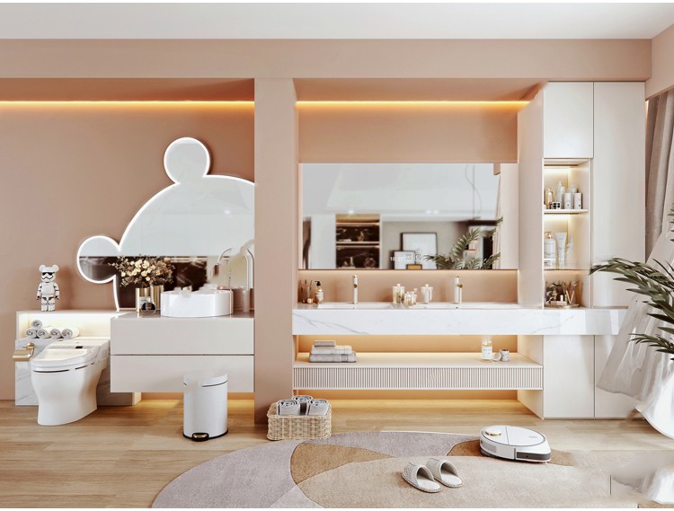 图片[13]-浴室柜子草图大师卫生间洗手台盆镜子卫浴现代奶油单体家装su模型-刷子库