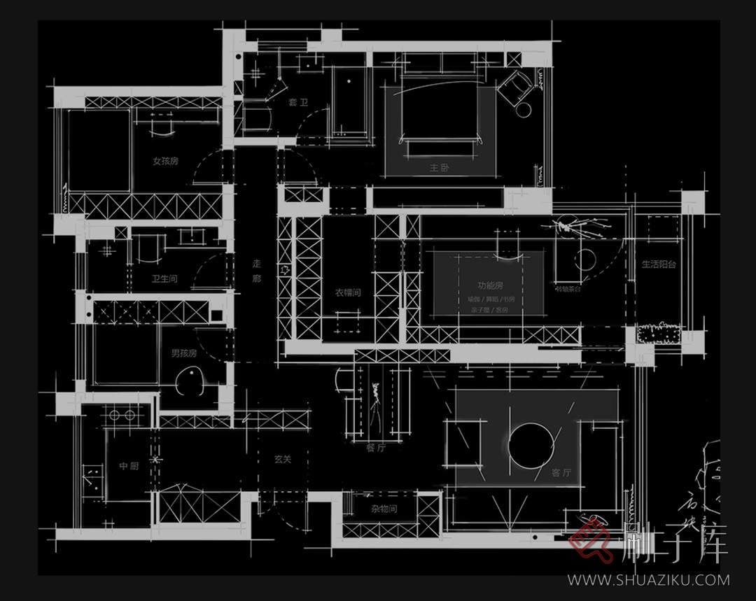 图片[3]-相同户型图改造66种不同设计方案-刷子库
