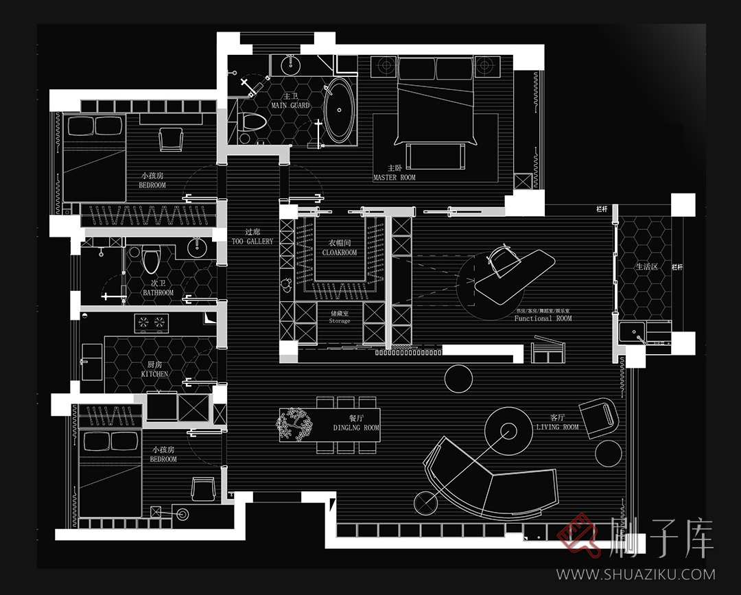 图片[5]-相同户型图改造66种不同设计方案-刷子库