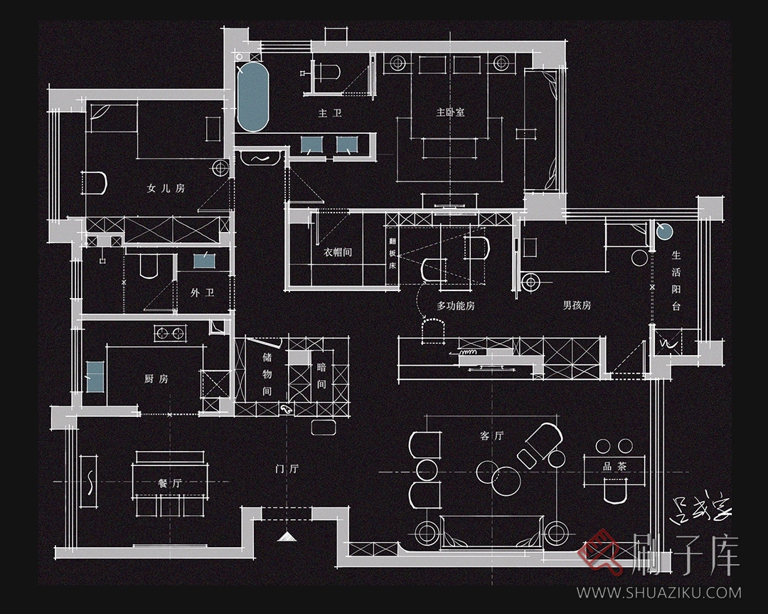 图片[6]-相同户型图改造66种不同设计方案-刷子库