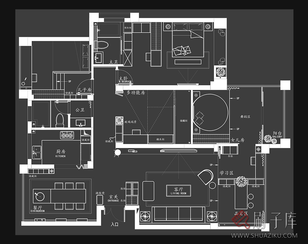 图片[8]-相同户型图改造66种不同设计方案-刷子库