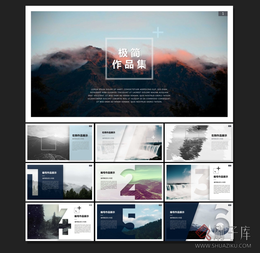 图片[3]-设计师个人作品集PPT模板110套-谈单必备-刷子库