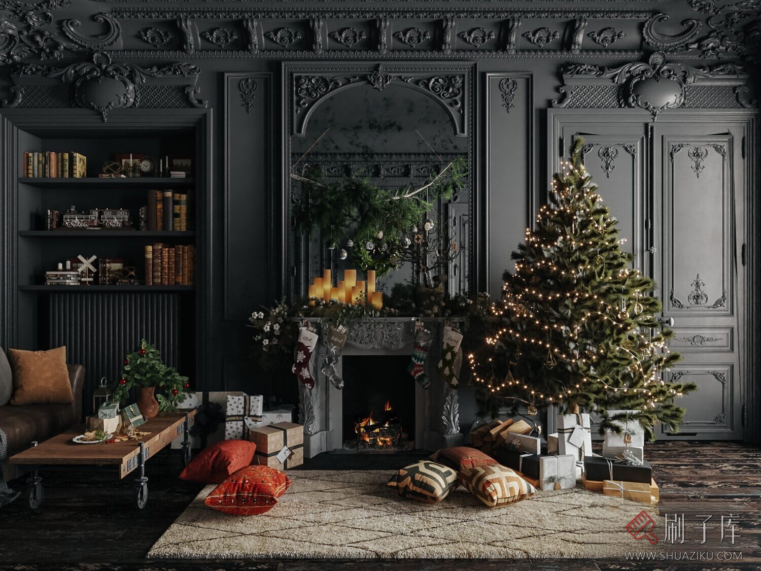 图片[11]-圣诞室内客厅-刷子库