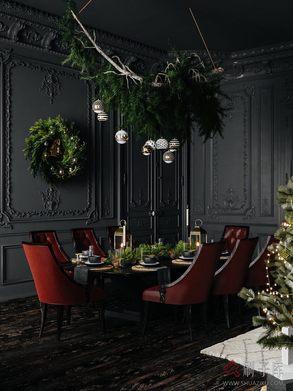 图片[12]-圣诞室内客厅-刷子库