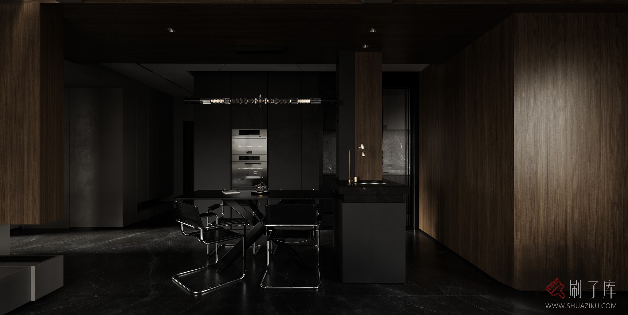 图片[2]-暗黑系写实客餐厅-刷子库