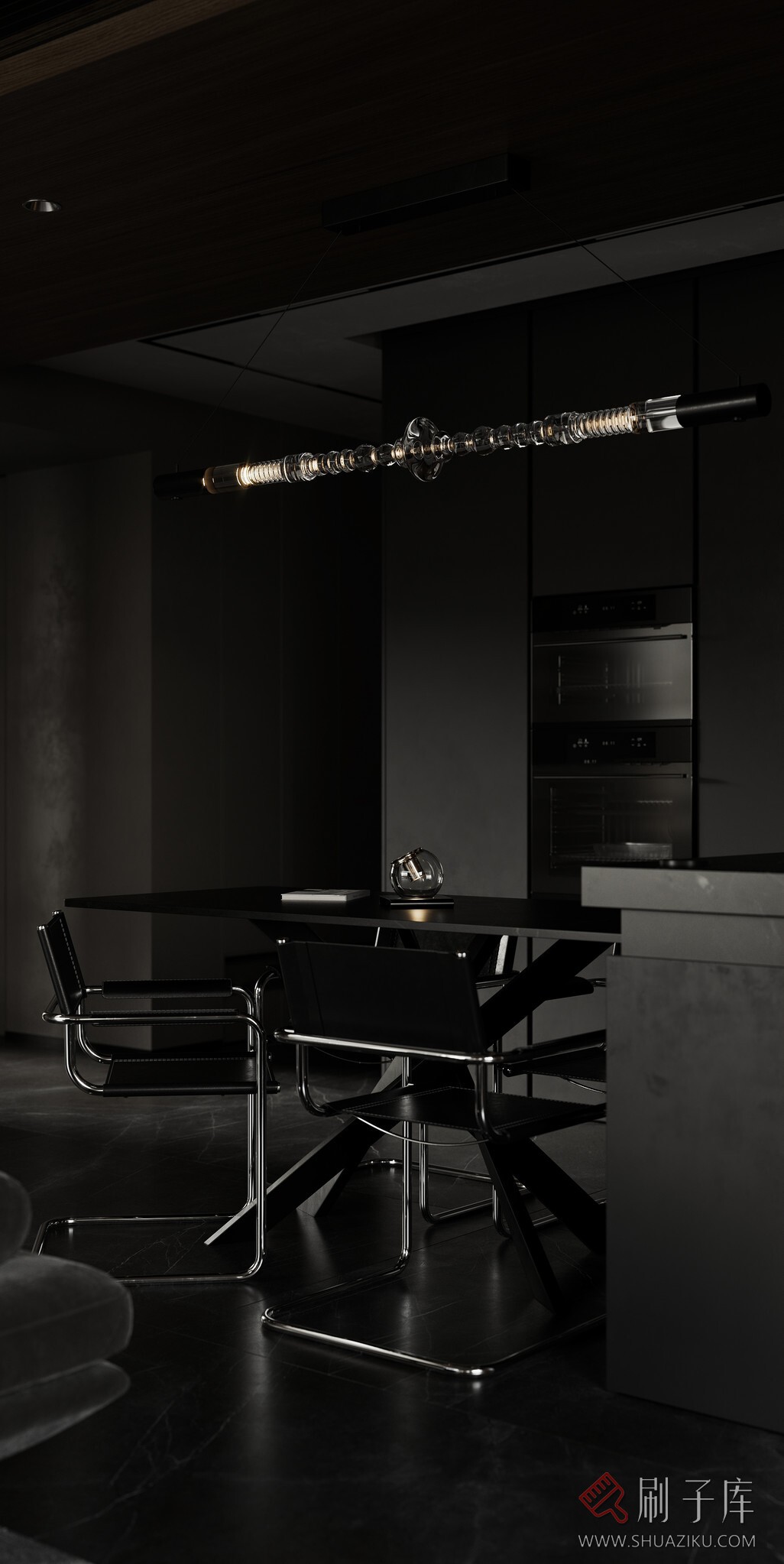 图片[11]-暗黑系写实客餐厅-刷子库