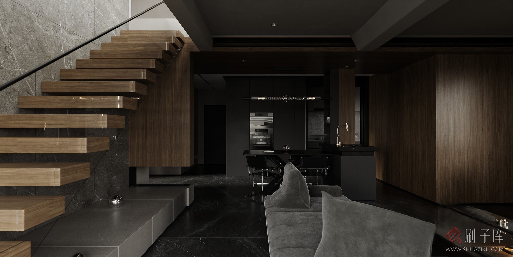 图片[12]-暗黑系写实客餐厅-刷子库