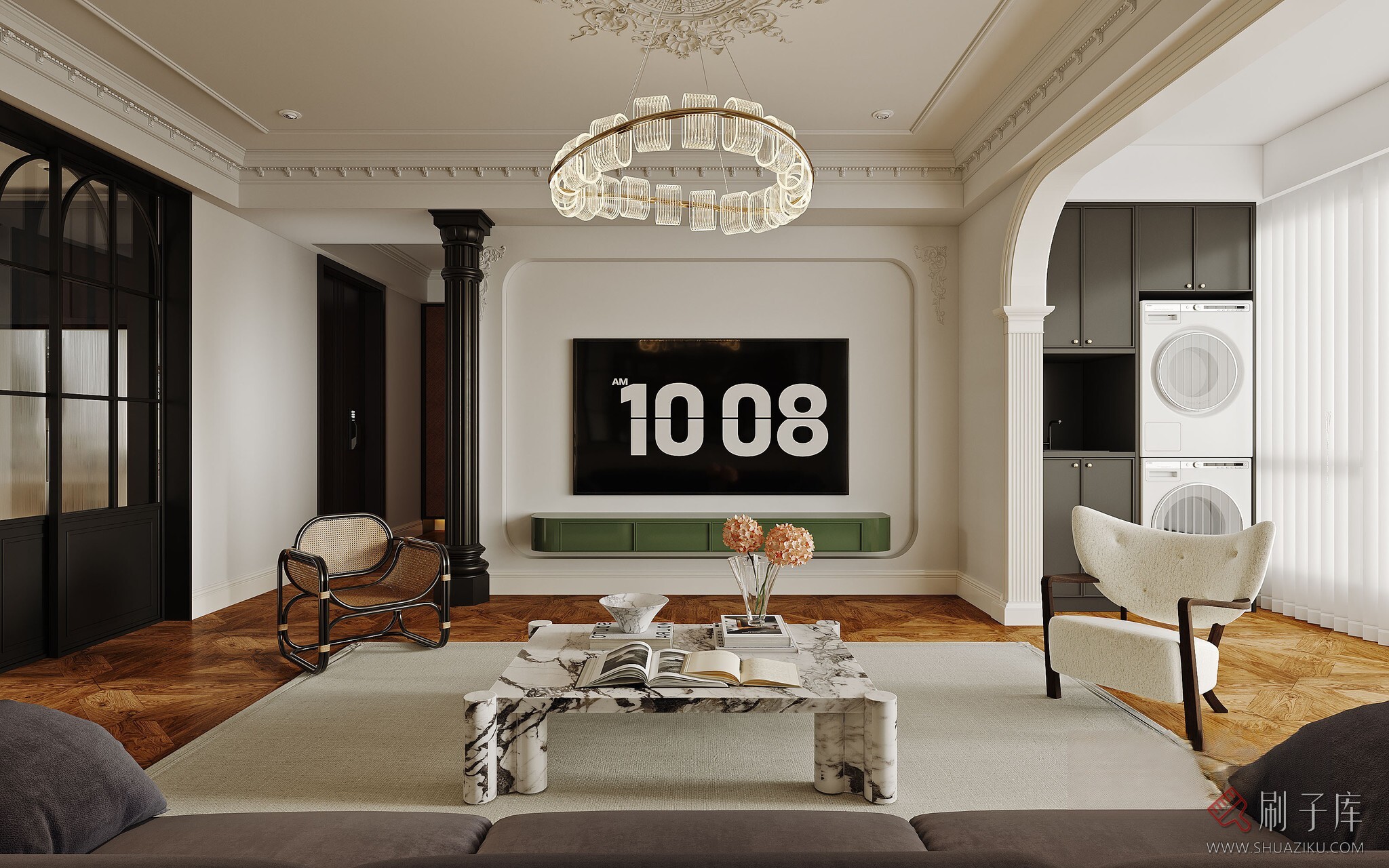 图片[7]-法式客餐厅3d写实模型-刷子库