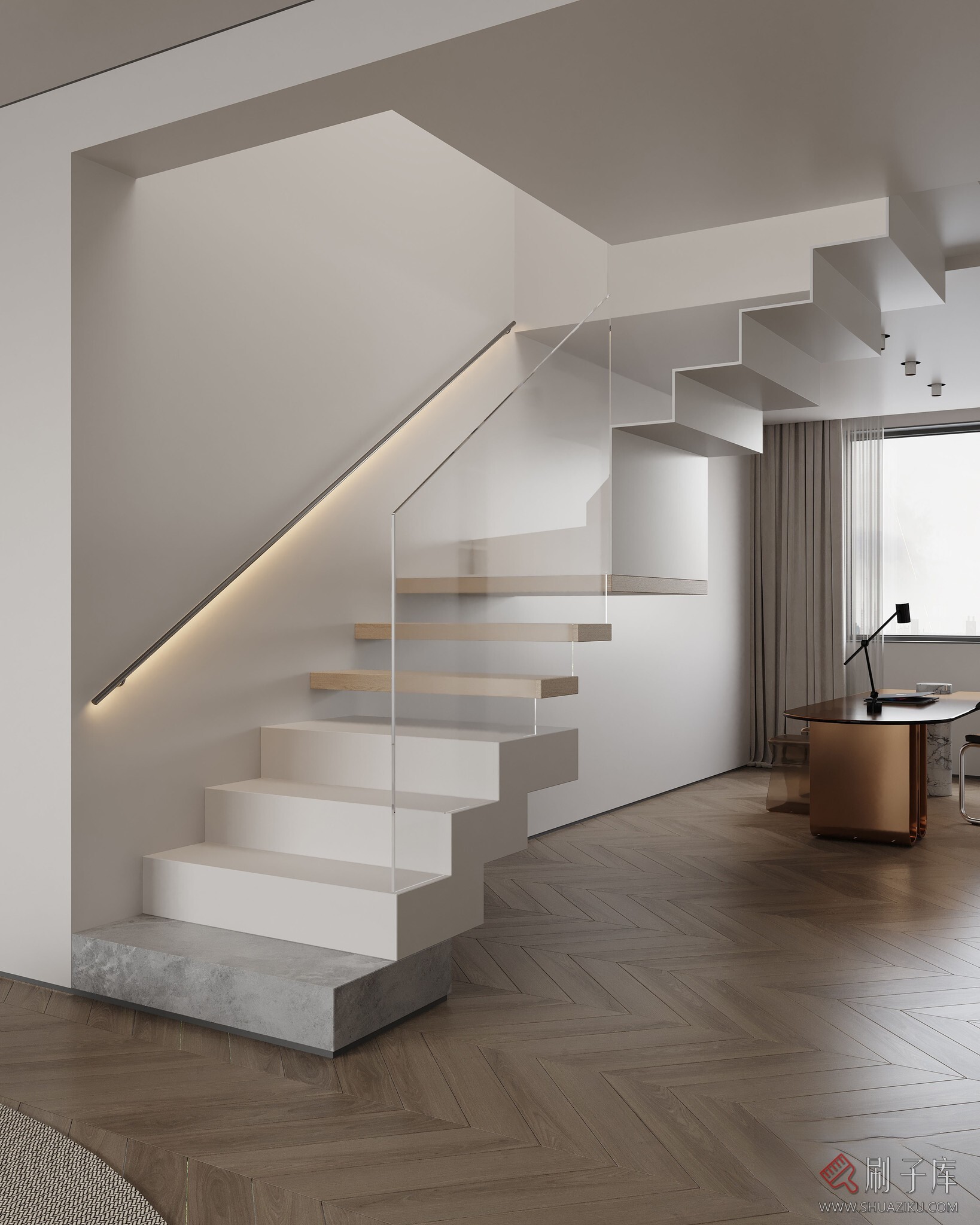 图片[4]-现代极简客餐厅-刷子库