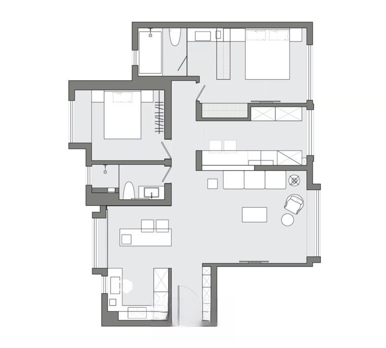 图片[17]-2023精选简约风格家装空间设计案例高清图集-刷子库