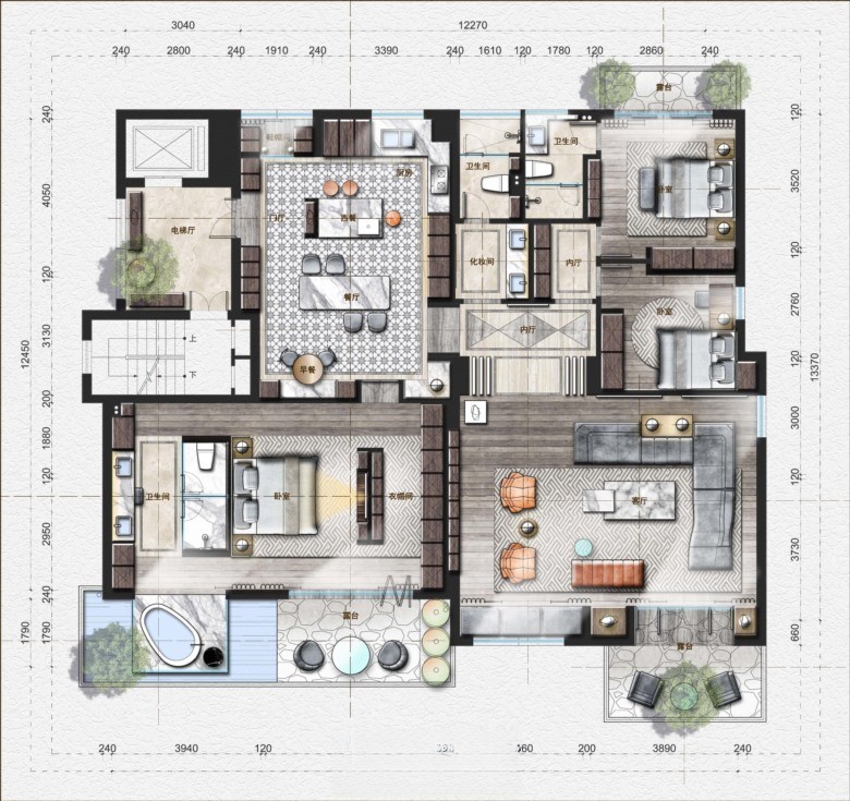 图片[5]-2023大平层精选户型优化方案丨CAD源文件+PSD源文件+JPG图片-刷子库
