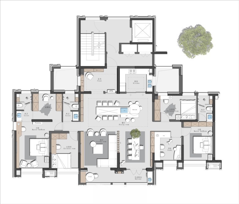 图片[16]-2023大平层精选户型优化方案丨CAD源文件+PSD源文件+JPG图片-刷子库