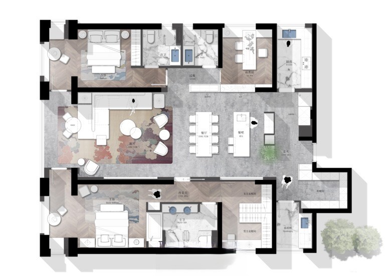 图片[8]-2023年设计师必备户型优化方案彩平案例合集（CAD+PSD）-刷子库