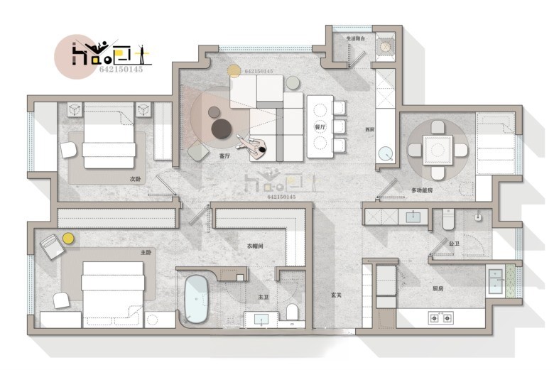 图片[8]-2023中小户型精选户型优化方案丨CAD源文件+PSD源文件+JPG图片-刷子库