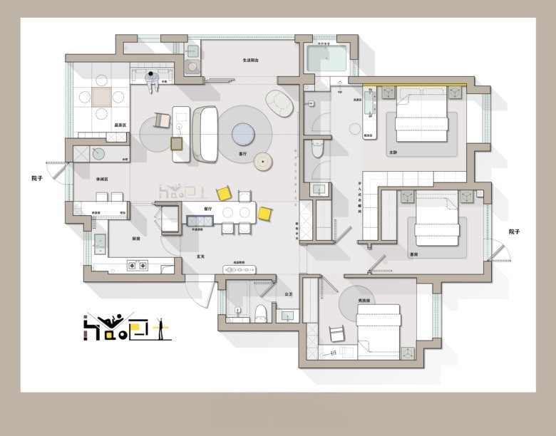 图片[11]-2023中小户型精选户型优化方案丨CAD源文件+PSD源文件+JPG图片-刷子库