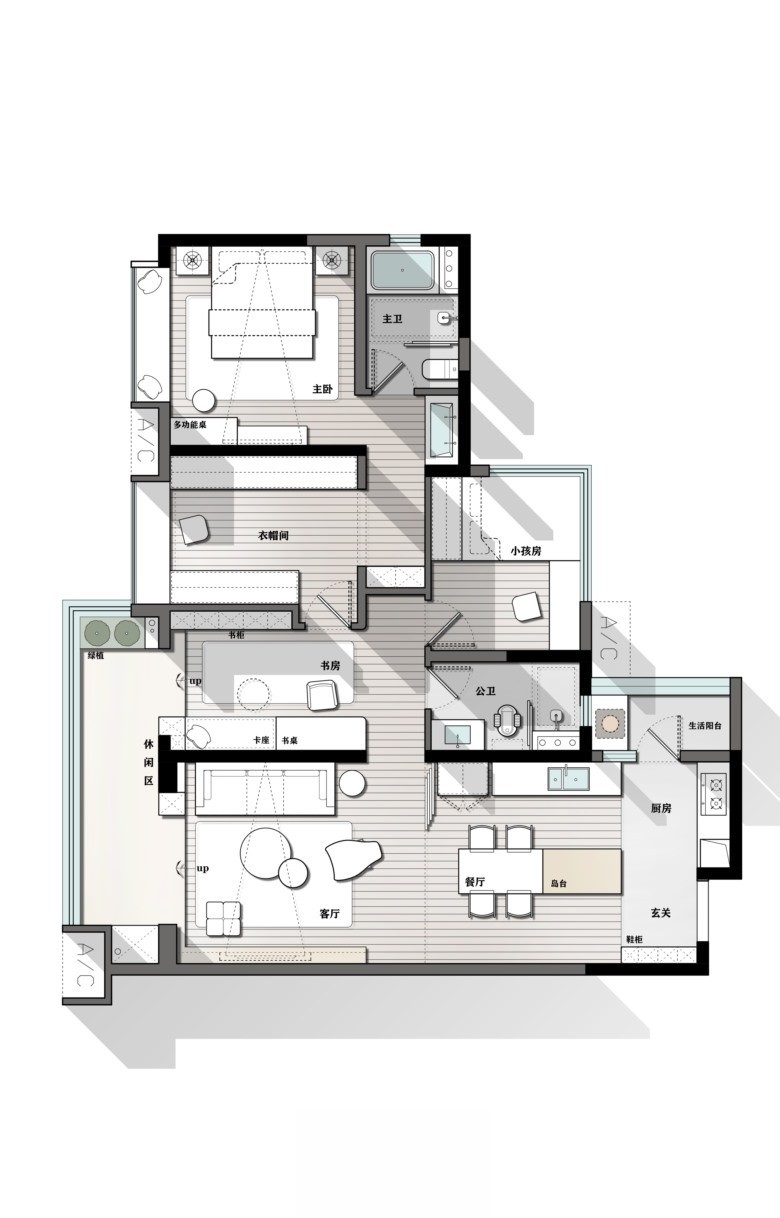 图片[13]-2023中小户型精选户型优化方案丨CAD源文件+PSD源文件+JPG图片-刷子库