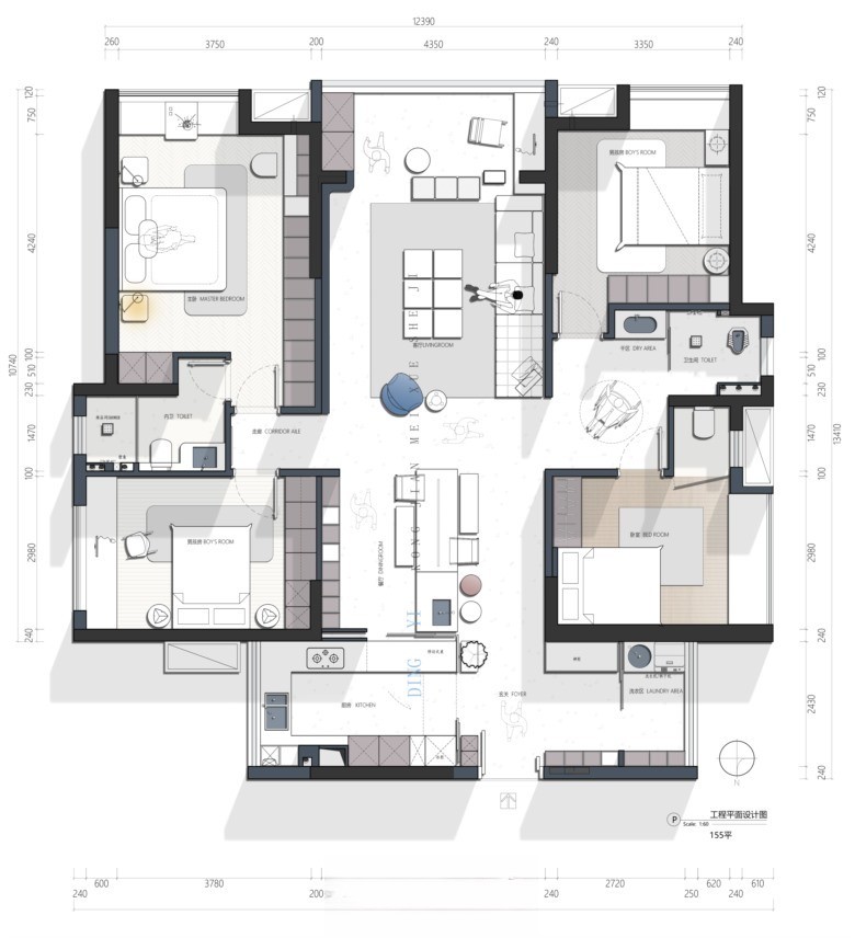 图片[30]-2023中小户型精选户型优化方案丨CAD源文件+PSD源文件+JPG图片-刷子库