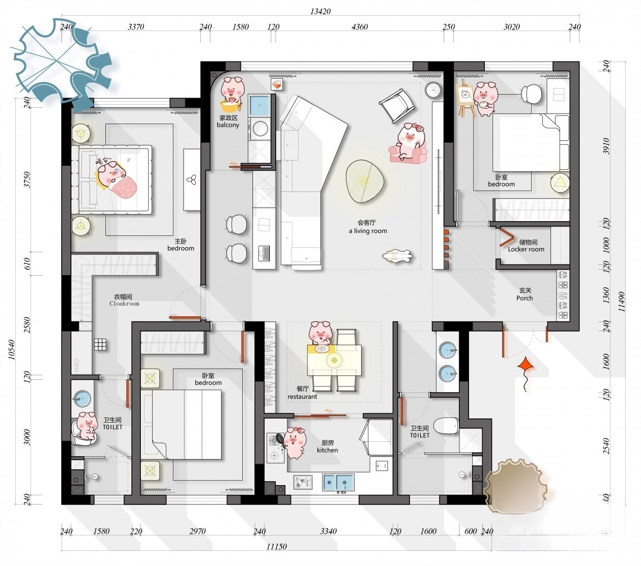 图片[1]-卡哇伊风格彩平图素材-刷子库