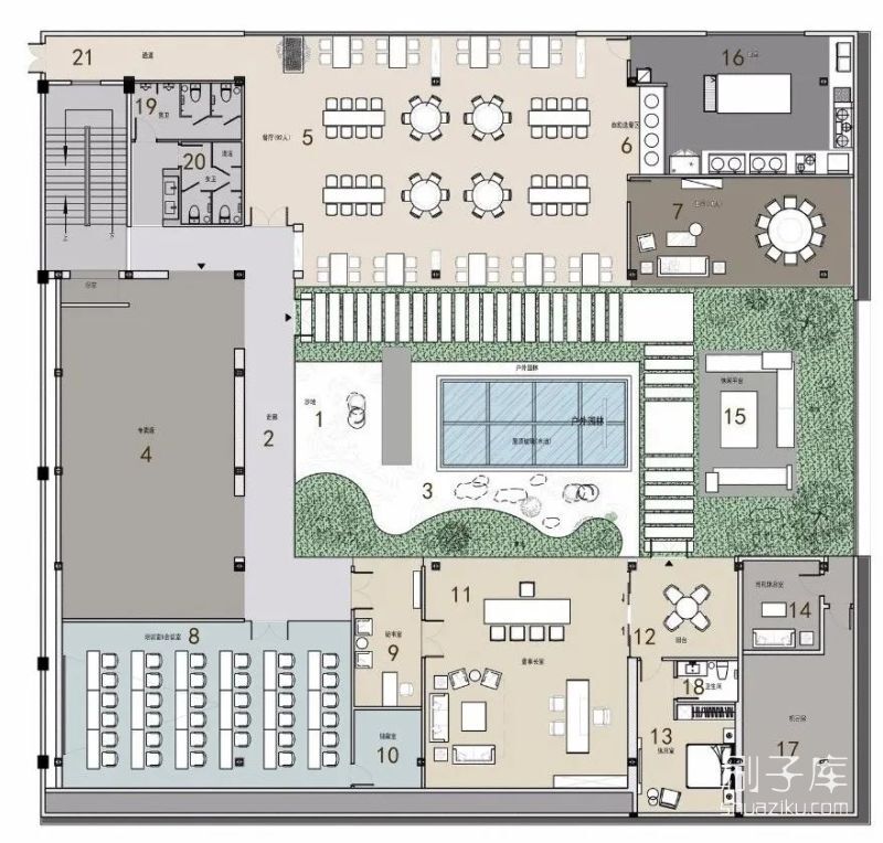 工装空间平面布局方案合辑-23