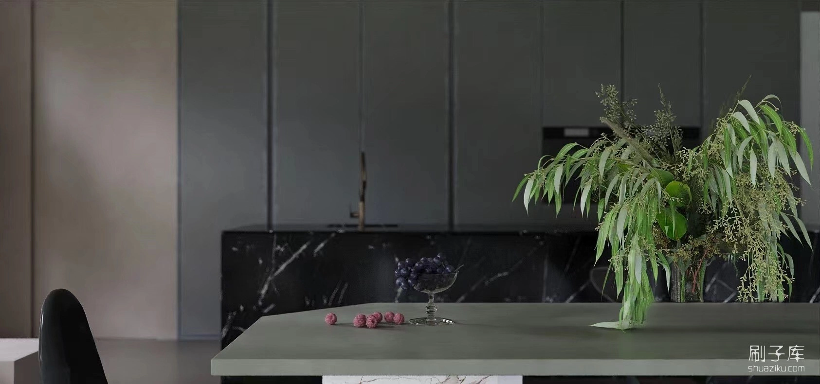 图片[2]-复古客厅写实3d模型-刷子库