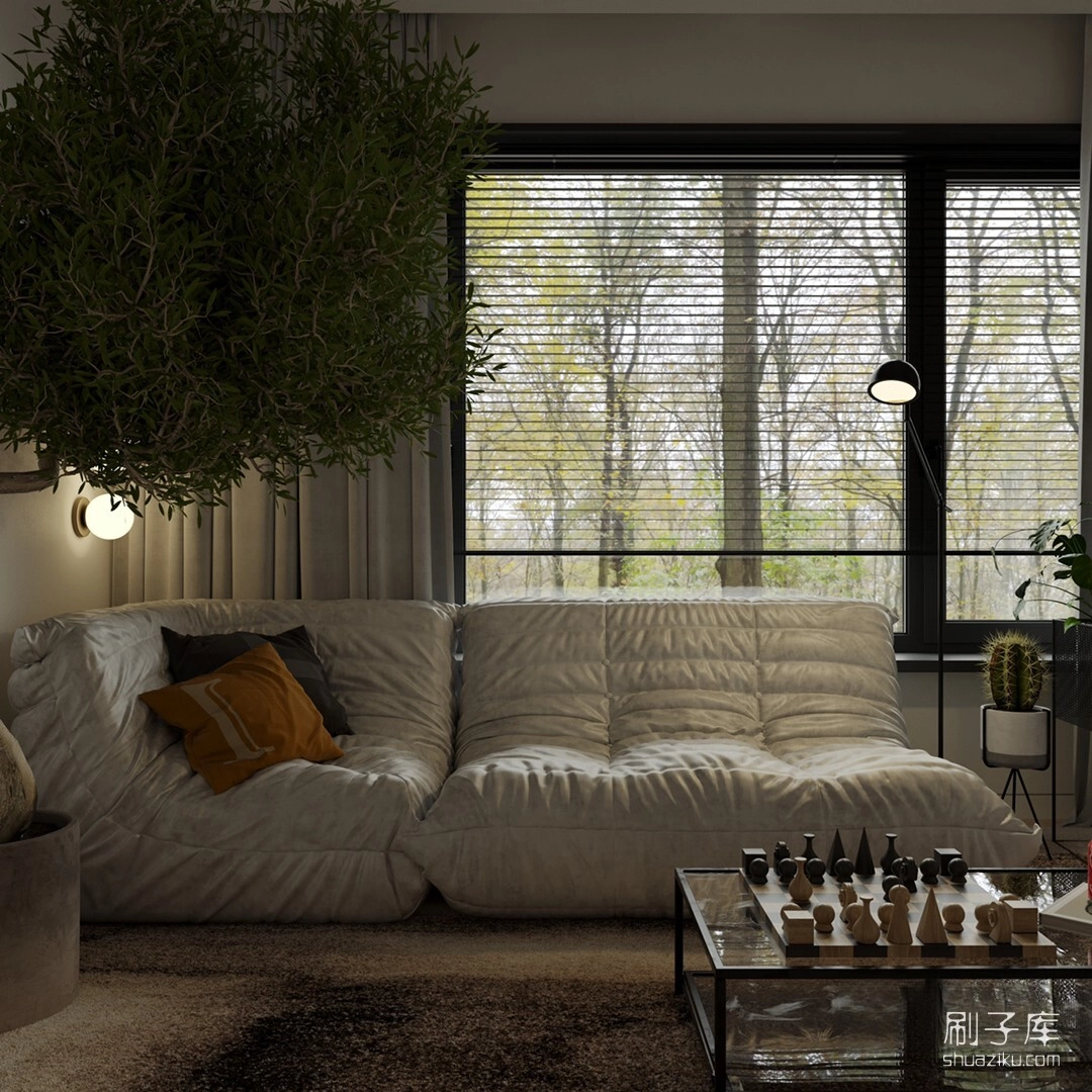 图片[1]-单身公寓3D模型-刷子库