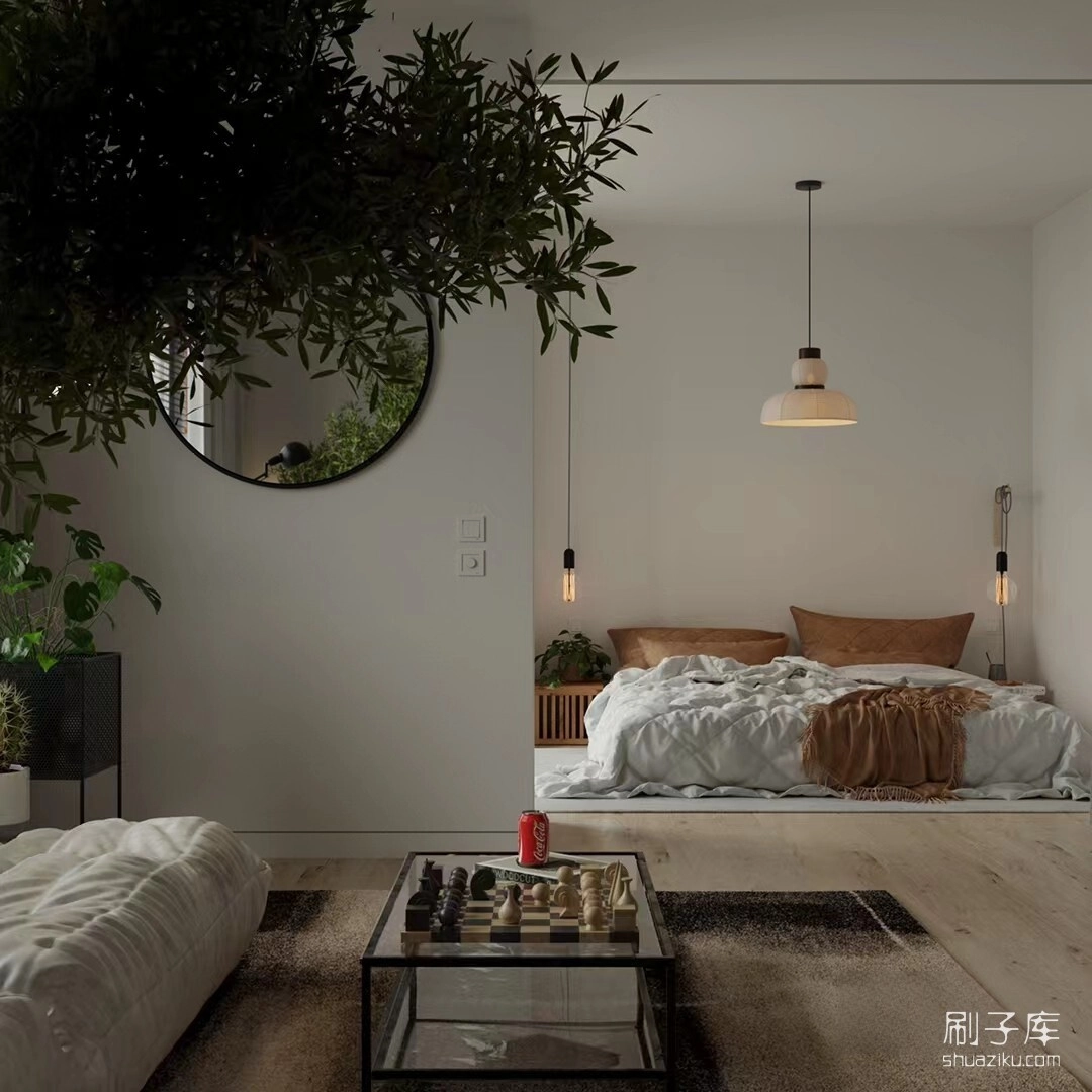 图片[3]-单身公寓3D模型-刷子库