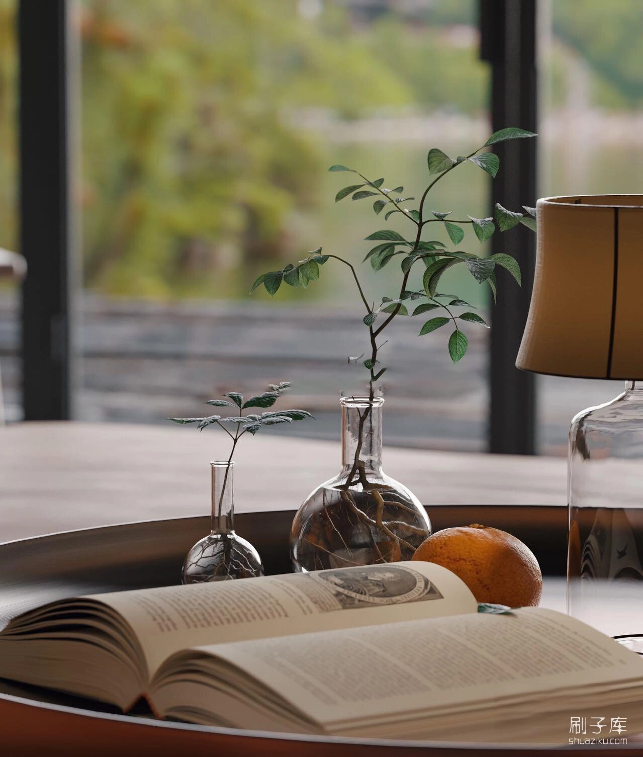 图片[1]-湖边小屋3d模型-刷子库